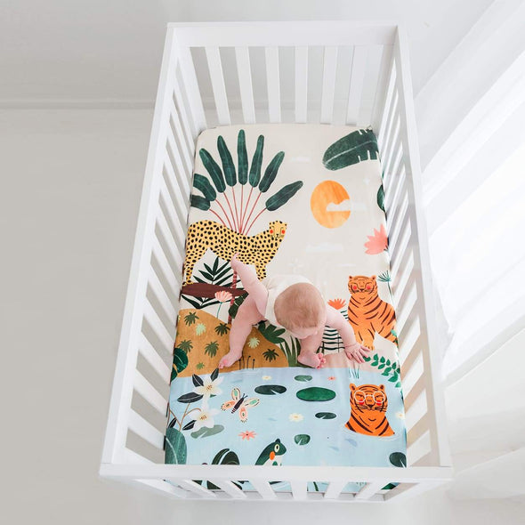 Rookie Humans Crib Sheet | In the Jungle -Just too Sweet - Babies and Kids Concept Store