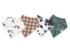 Copper Pearl Organic Baby Bandana Bibs Set | Jo (4-pack) -Just too Sweet - Babies and Kids Concept Store