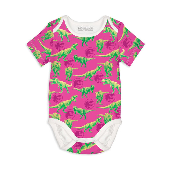 Sleep no more [JURASSIC PARK edition] FASTER THAN A T.REX Organic S/S Bodysuit -Just too Sweet - Babies and Kids Concept Store