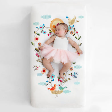 Rookie Humans Crib Sheet | Love Blooms -Just too Sweet - Babies and Kids Concept Store