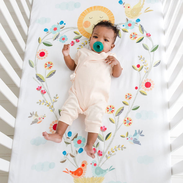 Rookie Humans Crib Sheet | Love Blooms -Just too Sweet - Babies and Kids Concept Store