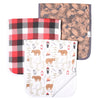 Copper Pearl Burp Cloths Set | Lumberjark (3-pack) -Just too Sweet - Babies and Kids Concept Store