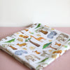 The Fox In The Attic Organic Muslin Swaddle Blanket | Safari -Just too Sweet - Babies and Kids Concept Store