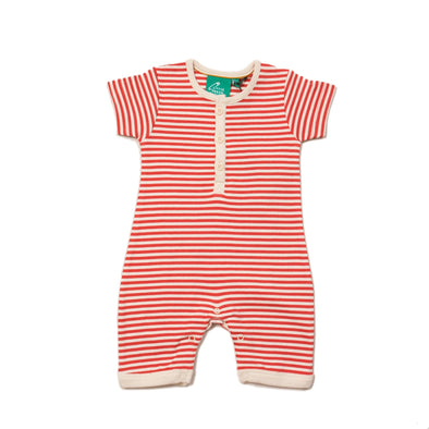 Little Green Radicals Nautical Striped Organic Shortie Romper -Just too Sweet - Babies and Kids Concept Store