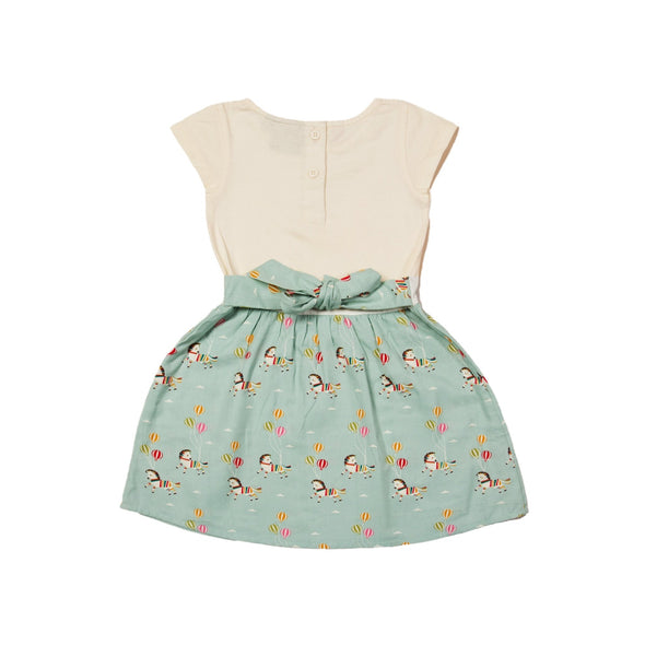 Little Green Radicals Organic Wild Horses Pointelle Little Twirler Dress -Just too Sweet - Babies and Kids Concept Store