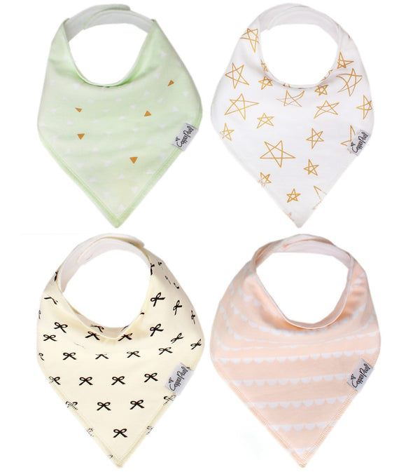 Copper Pearl Organic Baby Bandana Bibs Set | Paris (4-pack) -Just too Sweet - Babies and Kids Concept Store