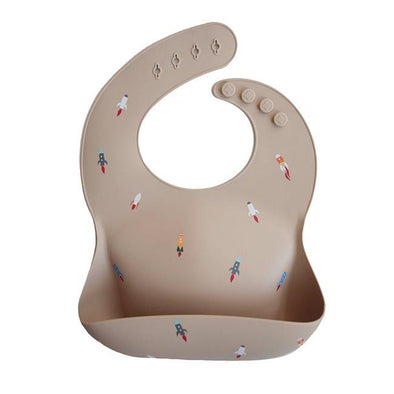Mushie Silicone Baby Bib | Rocket -Just too Sweet - Babies and Kids Concept Store