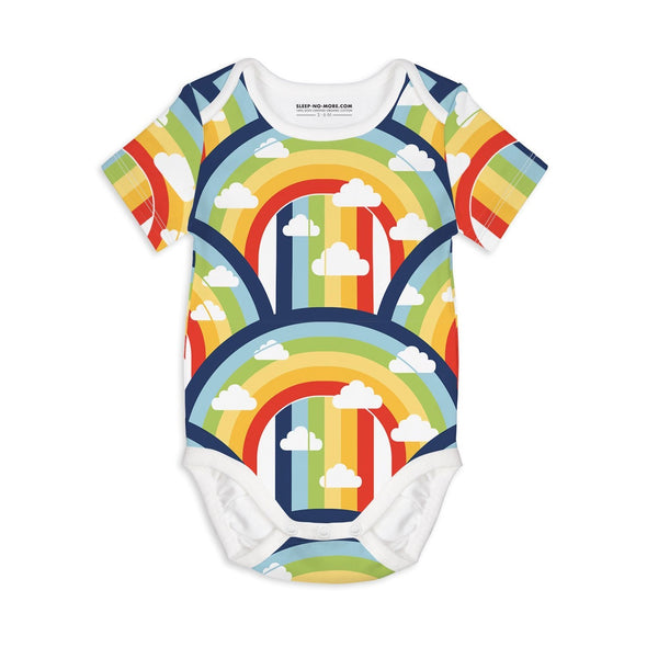 Sleep no more SOMEWHERE OVER THE RAINBOW Organic S/S Bodysuit -Just too Sweet - Babies and Kids Concept Store