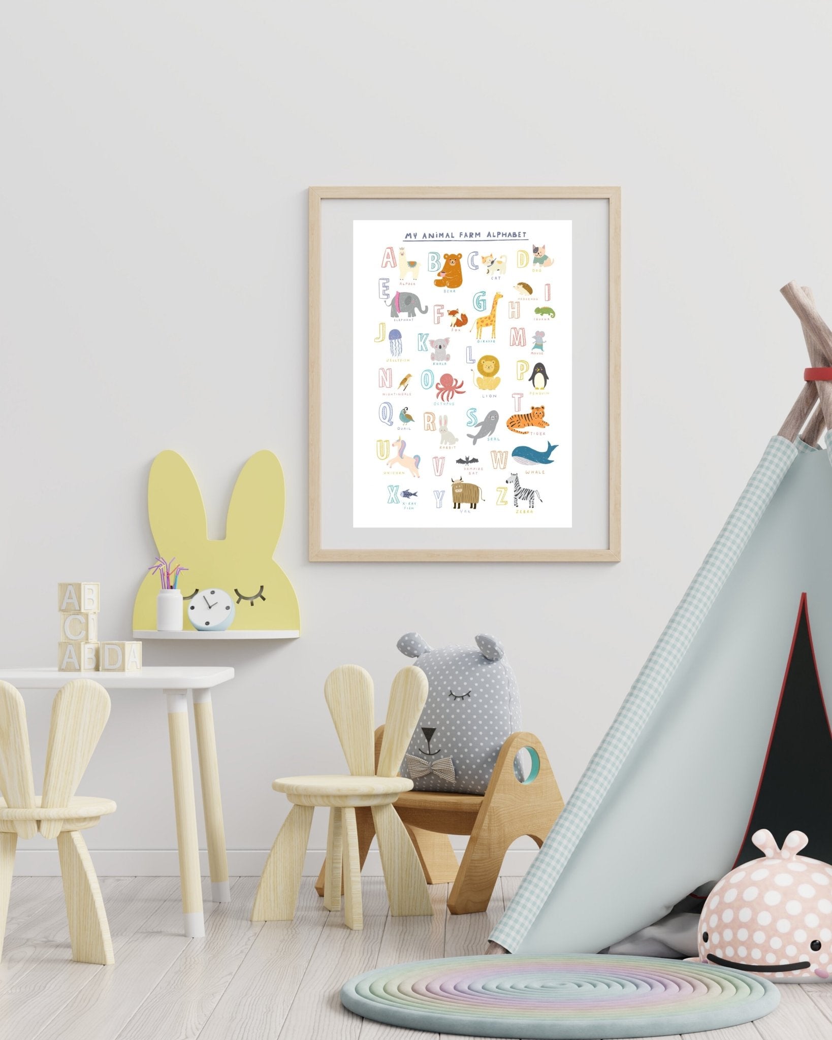 Kalibunny The animal farm alphabet print -Just too Sweet - Babies and Kids Concept Store