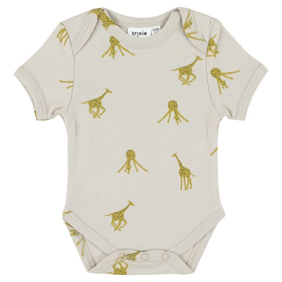 Trixie Organic S/S Bodysuit | Groovy Giraffe -Just too Sweet - Babies and Kids Concept Store
