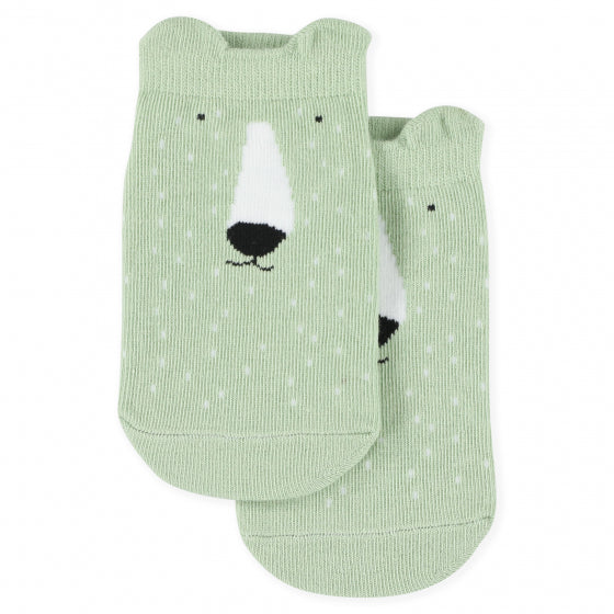 Trixie Organic Sneaker Socks｜Mr. Polar Bear (2-pack) -Just too Sweet - Babies and Kids Concept Store