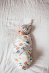 Copper Pearl Knit Swaddle Blanket | Varsity -Just too Sweet - Babies and Kids Concept Store