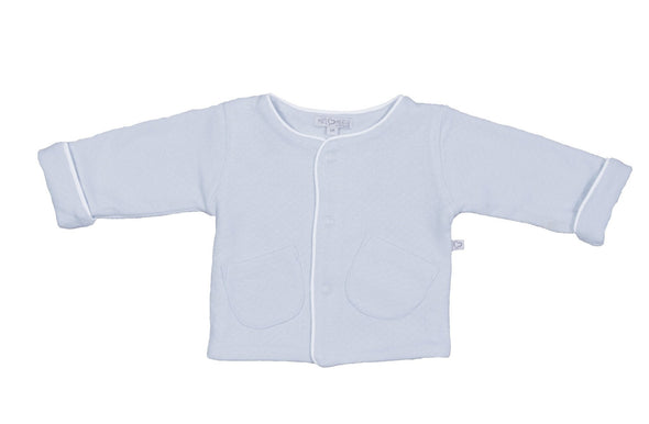 Mats & Merthe Vest Daisy boy Cardigan with pockets | Blue -Just too Sweet - Babies and Kids Concept Store