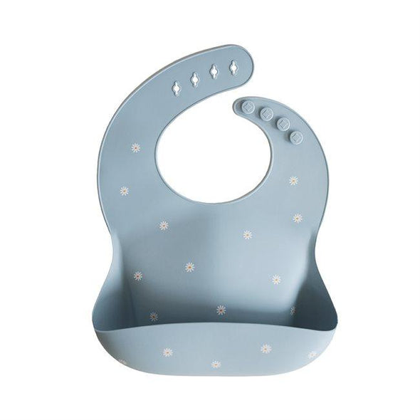 Mushie Silicone Baby Bib | White Daisy -Just too Sweet - Babies and Kids Concept Store