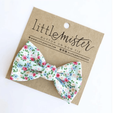 Little Mister Baby Toddler & Boy Bow Tie | White Roses -Just too Sweet - Babies and Kids Concept Store