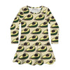 Sleep no more YOU'RE THE AVOCADO TO MY TOAST Organic L/S Dress -Just too Sweet - Babies and Kids Concept Store